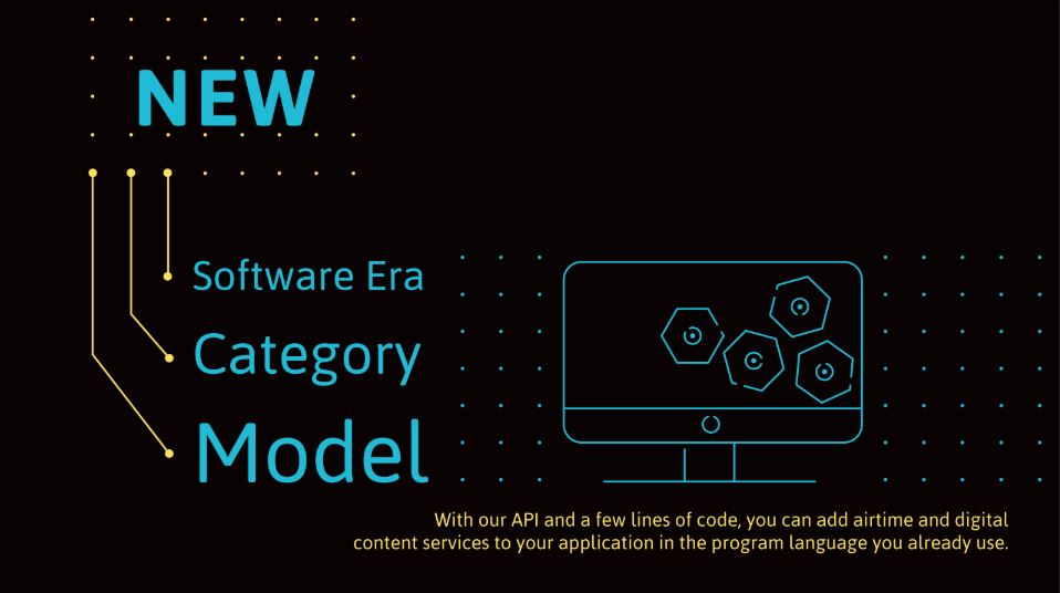 software era category model - API platform for mobile operator services - reloadly